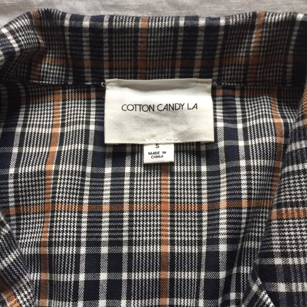 ❌ NWOT Plaid Crop Top from Cotton Candy LA - Picture 3 of 4